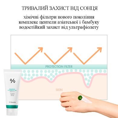 Водостойкий солнцезащитный крем с центеллой азиатской Dr.Ceuracle Cica Regen Waterproof Sun SPF50 PA++++, 100 мл Купить в официальном магазине Украине