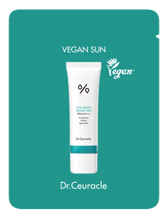 Сонцезахисний веганський крем з центелою азіатською Dr.Ceuracle Cica Regen Vegan Sun SPF50+ PA++++, Сашетка 2 мл Купити в офіційному магазині Україні