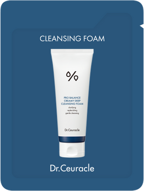 Кремовая пенка для умывания с пробиотиками Dr.Ceuracle Pro Balance Creamy Deep Cleansing Foam, 2 мл Купить в официальном магазине Украине