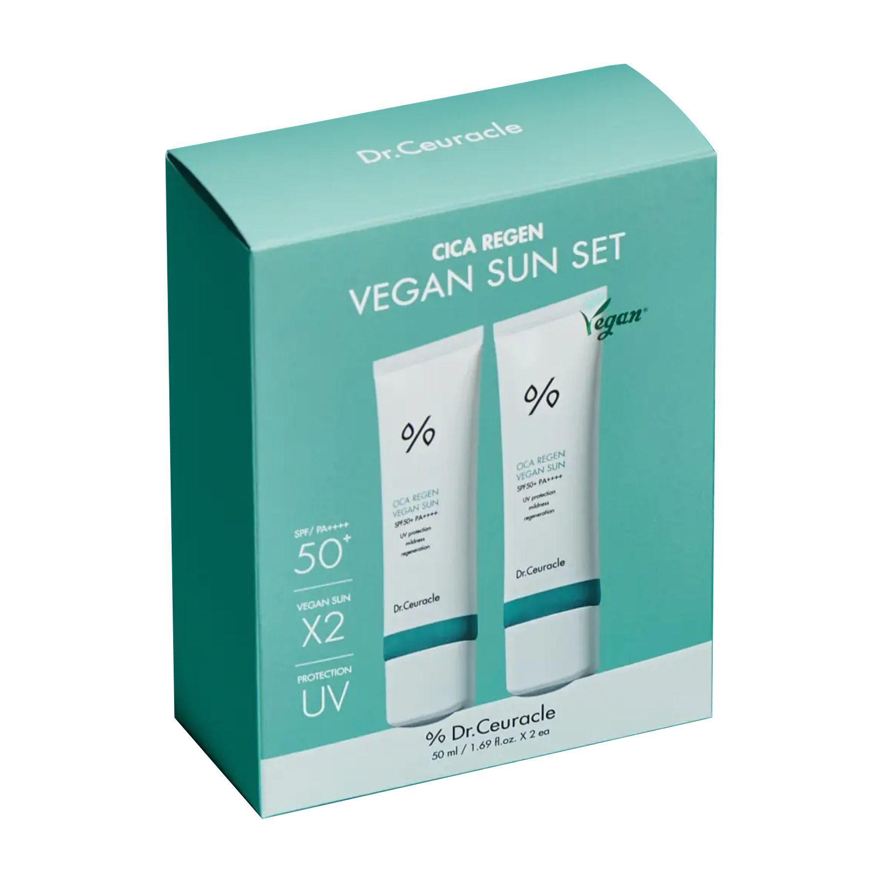 Dr.Ceuracle Cica Regen Vegan Sun Set DUO, 2 в 1❤️купити у Львові