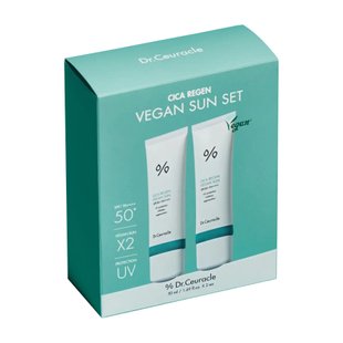 Набір сонцезахисних кремів з центелою Dr.Ceuracle Cica Regen Vegan Sun Set DUO, 2 в 1 Купити в офіційному магазині Україні