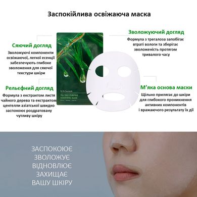Успокаивающая маска с экстрактом чайного дерева Dr.Ceuracle Tea Tree Purifine Soothing Mask Купить в официальном магазине Украине