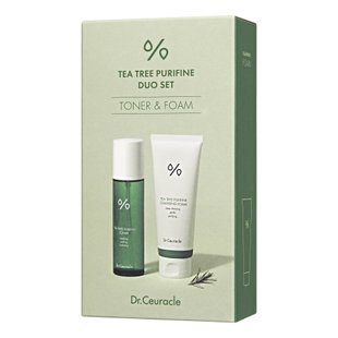 Набір засобів з чайним деревом (тонер + пінка для вмивання) Dr.Ceuracle Tea Tree Purifine Duo Set, 2 в 1 Купити в офіційному магазині Україні