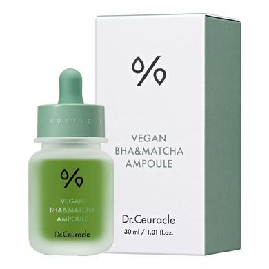 Ампульна сироватка з BHA кислотою та екстрактом Матчa Dr.Ceuracle Vegan BHA&Matcha Ampoule , 2 мл Купити в офіційному магазині Україні