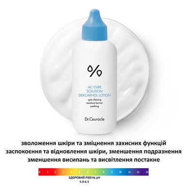 Лосьйон для зволоження проблемної шкіри Dr.Ceuracle AC Cure Solution Dexcarnol Lotion, 160мл Купити в офіційному магазині Україні