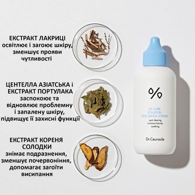 Лосьйон для зволоження проблемної шкіри Dr.Ceuracle AC Cure Solution Dexcarnol Lotion, 160мл Купити в офіційному магазині Україні
