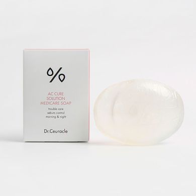 Мило для очищення шкіри, схильної до висипань Dr.Ceuracle AC Cure Solution Medicare Soap , 93.5 г Купити в офіційному магазині Україні