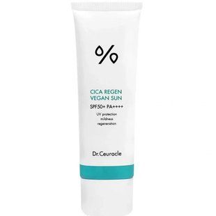 Сонцезахисний веганський крем з центелою азіатською Dr.Ceuracle Cica Regen Vegan Sun SPF50+ PA++++, 50 мл Купити в офіційному магазині Україні