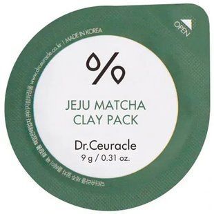 Очищуюча глиняна маска з чаєм Матча Dr.Ceuracle Jeju Matcha Clay Pack, 9 г Купити в офіційному магазині Україні