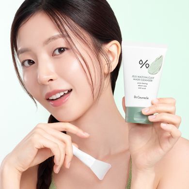 Очищувальна глиняна маска з чаєм Матча Dr.Ceuracle Jeju Matcha Clay Mask Cleanser, 120 мл Купити в офіційному магазині Україні
